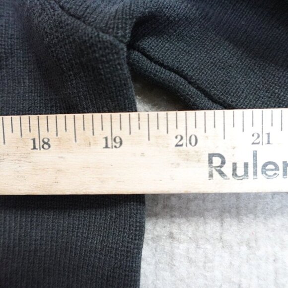 Vintage Mossimo Sweater Medium Black Gray Full Zip Ski 1973 Jacket Y2K - Picture 7 of 7